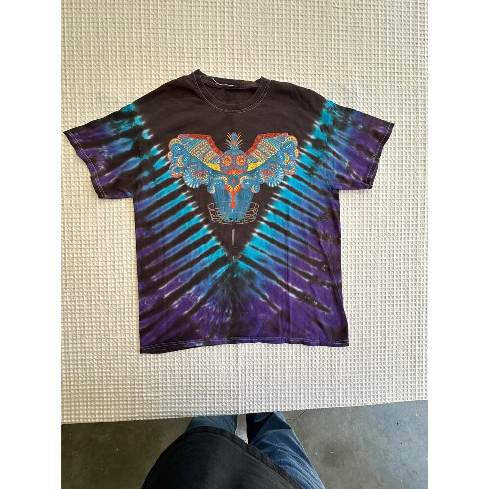 Disc Jam Music Festival 2019 Men's Size Lg. Tie Dye Festival Shirt 22x26